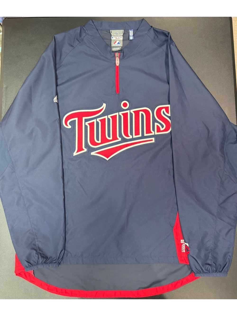 Majestic Authentic Collection Minnesota Twins Cool Base Pullover Jacket - Men's
